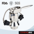 Válvula de amostragem asséptica soldada sanitária de aço inoxidável (JN-SPV1001)